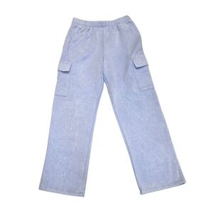 NWT Wonder Nation Girls Cargo Sweat Pants Light Blue L 10-12